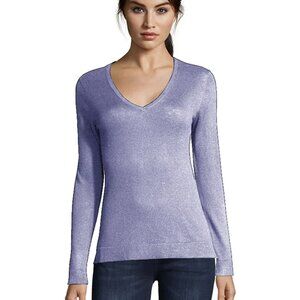 The Line Lightweight Lavender V-neck Sweater